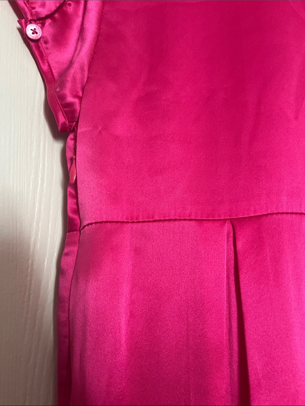 Ted Baker London Vibrant Pink Satin Ruffle Dress - Picture 5 of 6